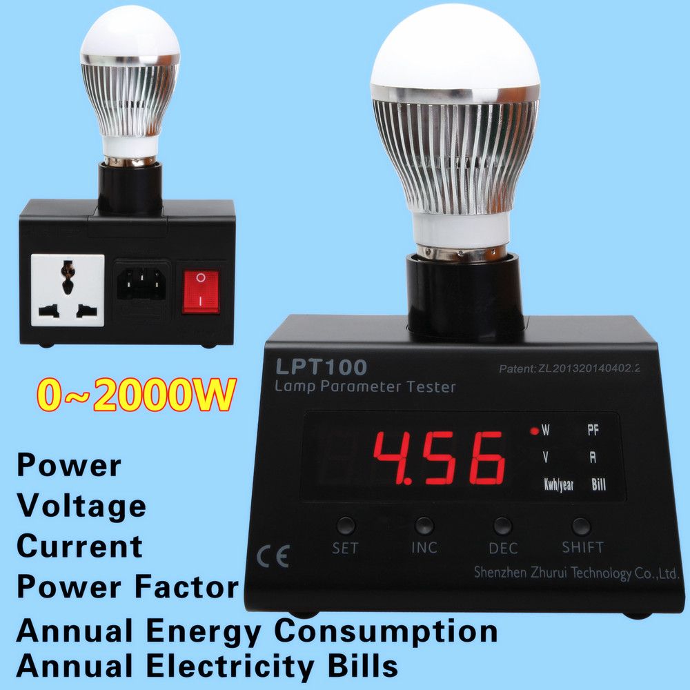 LED lamp Tester/Power Meter/Wattmeter/LED Tester (LPT100)