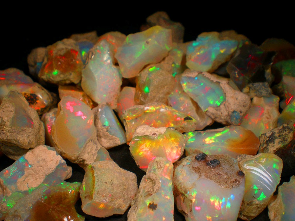 Ethiopian rough opal