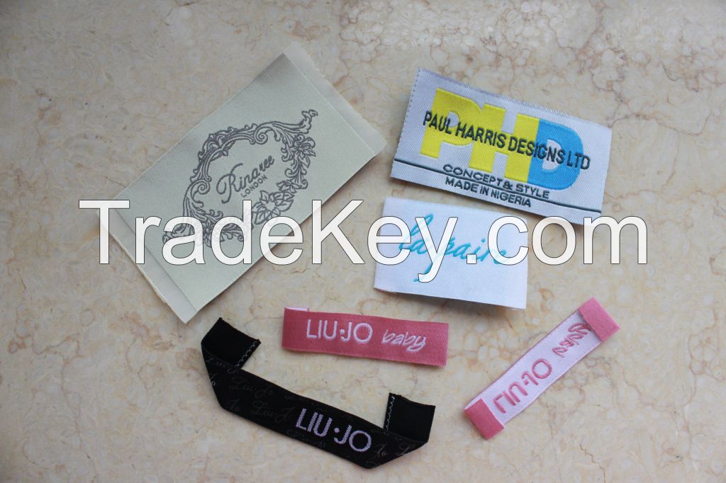 China direct factory Woven main labels for garment