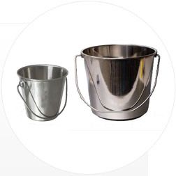 Milk Buckets - Stainless Steel & Aluminium