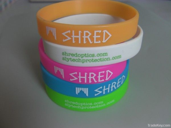 Printed silicone wristbands/promotion wristbands