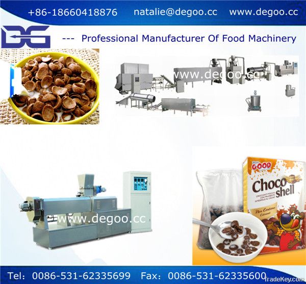 Breakfast Cereal Corn Flakes / Coco Ring /Fruit Loops Process Line