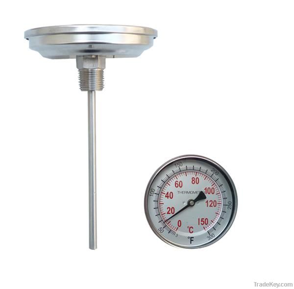 Industrial Bimetal Thermometer with back connection