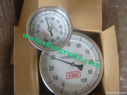 Industrial Bimetal Thermometer with back connection