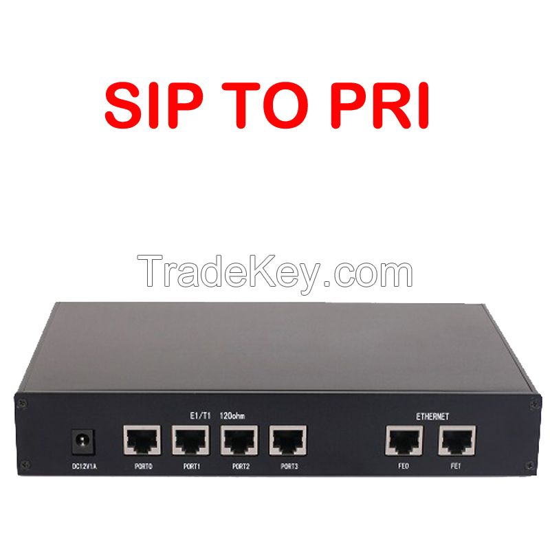 Smart E1 T1 Pri Isdn To Sip Gateway For Call Terminal, Pri Gateway, 30b+d Voip