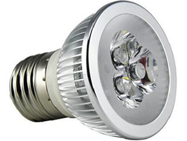 LED spotlight MR16/GU10/E27 3w