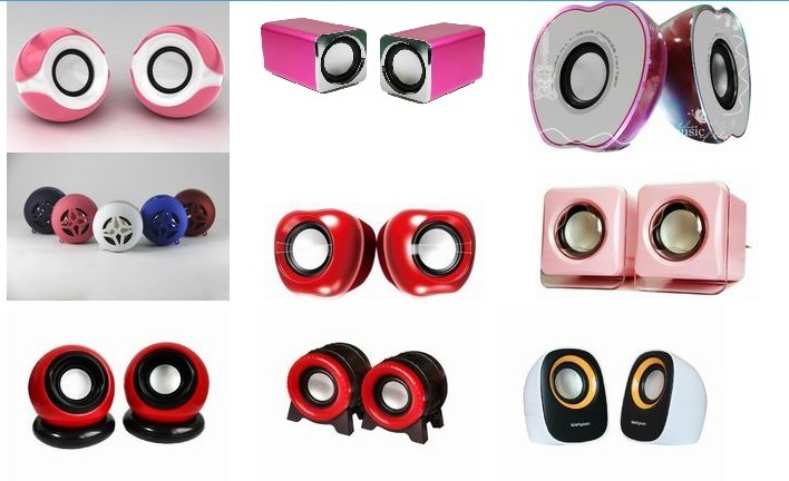 2.0 Colorful Mini Speaker UP-015, 016, 020, 022, 016, 026, 028