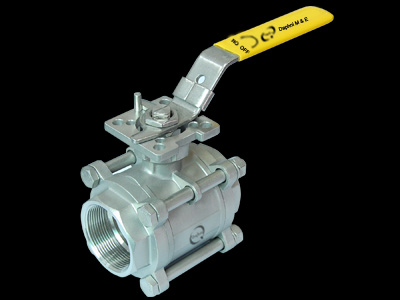 two way screwed end ball valve