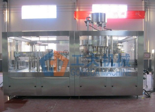 Beer bottle washing filling capping 3-in-1 machine