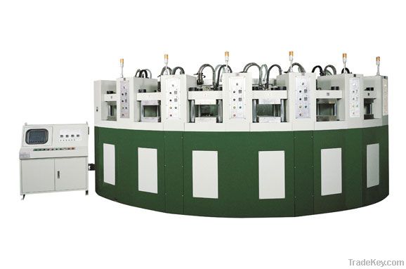 Curved Automatic Eva Foaming Injection Moulding Machine