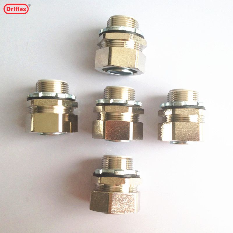 liquid tight Nickel plated brass electrical straight connector