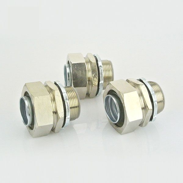 liquid tight Nickel plated brass electrical straight connector