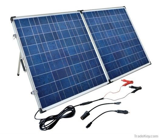 120W portable solar energy system for camping