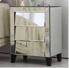 mirror bedside table