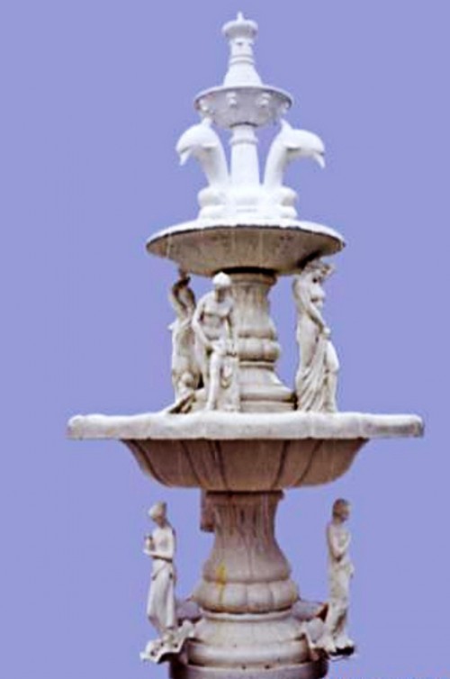 carved marble fountain