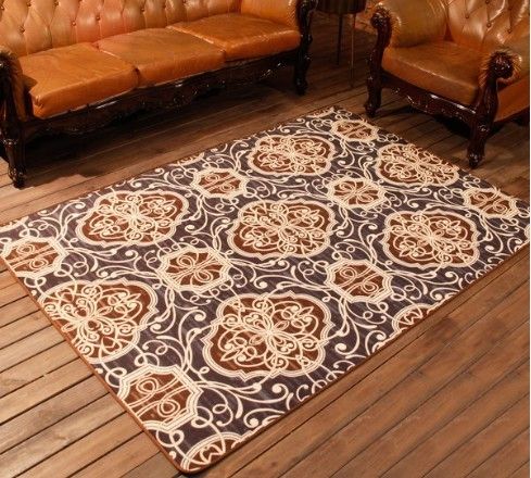 polyester digital printed chenille rug