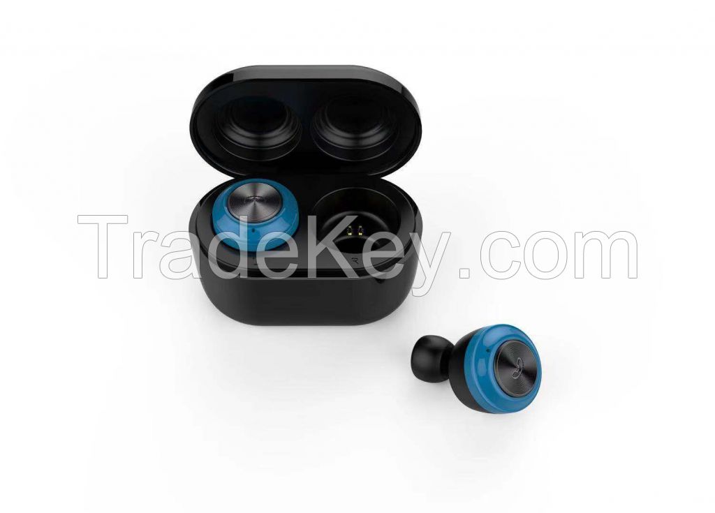 TWS168 Fashion Earphones True Wireless Earbuds with Portable Charging Case 80-100H Standby time, 3D Stereo Sound Bluetooth Headphones, Mini Wireless Headset Earphones, Sports in-Ear Earbuds, Built-in Mic