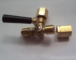 three way brass pressure gauge valves