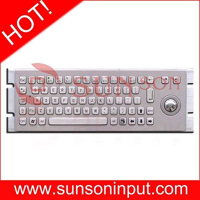 metal keyboard with trackball, metal kiosk keypad, numeric keypad