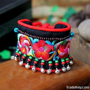 Folk Embroidered Bracelet