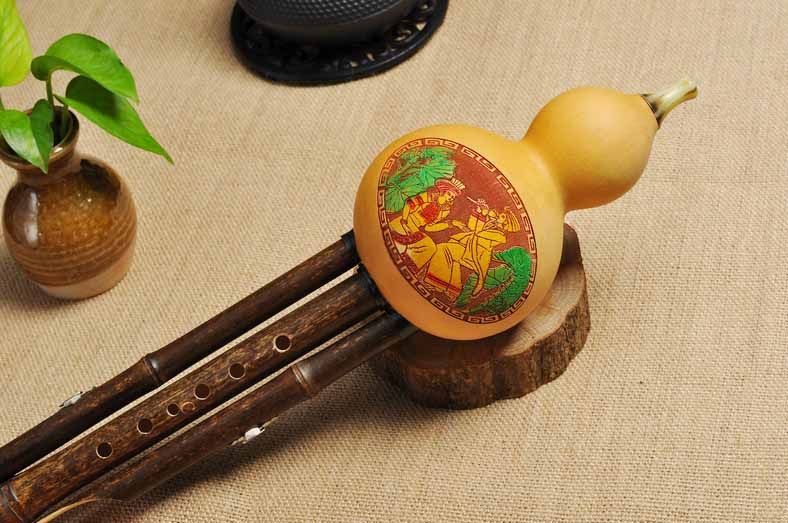 Bamboo 3 Octaves Gourd Flute Hulusi Woodwind