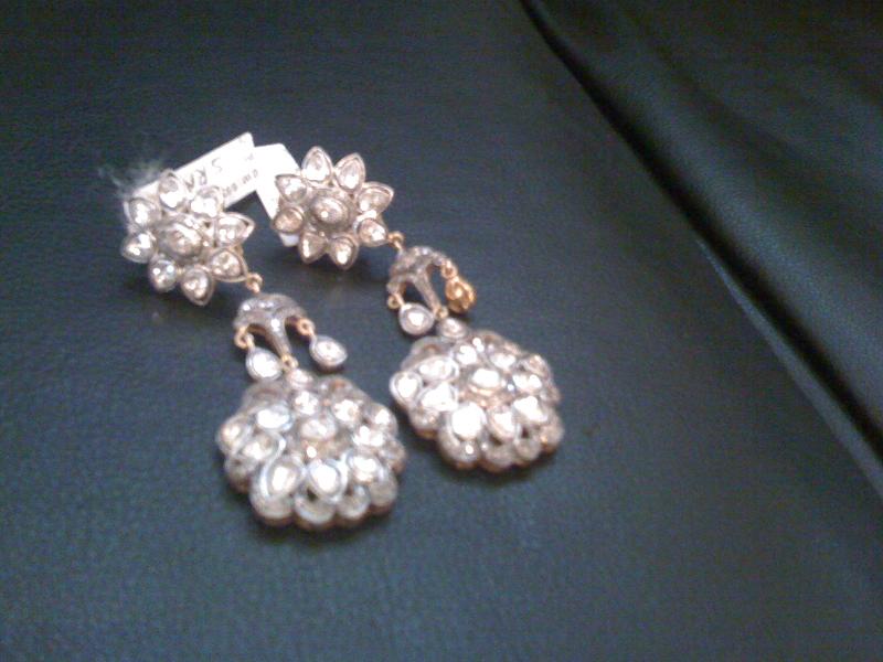 Diamond Rosecut Earrings