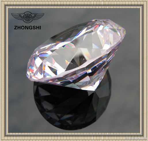 clear cubic zirconia gemstone