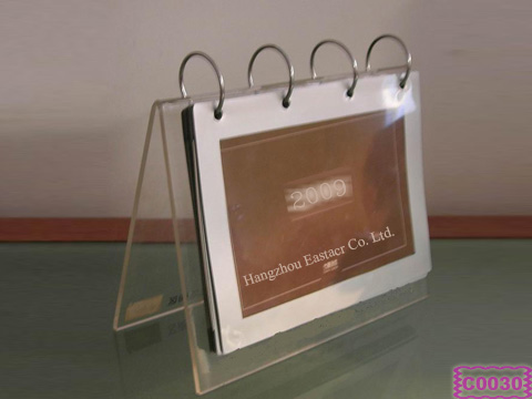 Acrylic calendar holder