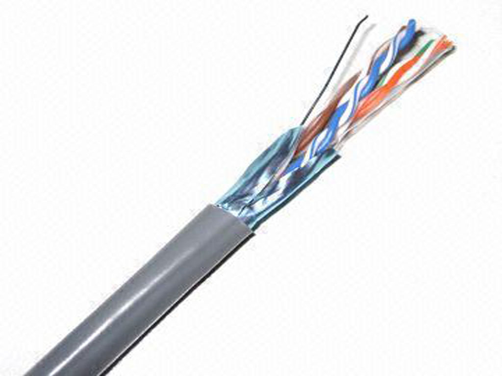 24 AWG Solid 4Pair Shielded(FTP) Cate.5E lan cable