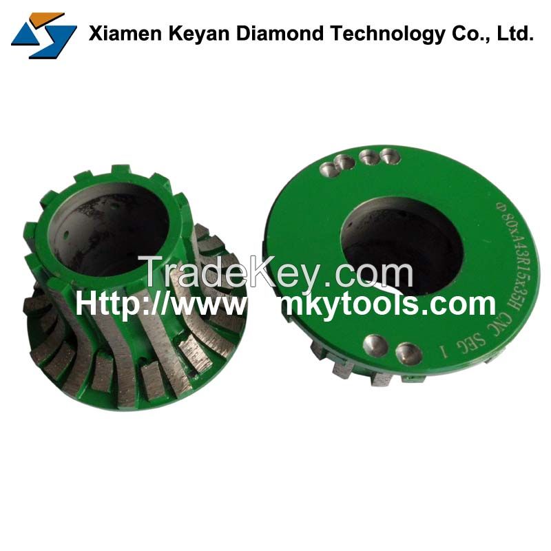 CNC Tools Milling Wheels, Profile Wheels for CNC Machine, with Different Shapes and High Quality