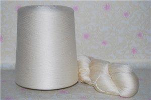 60nm/2 100%spun Silk Yarn In Raw White In Cone