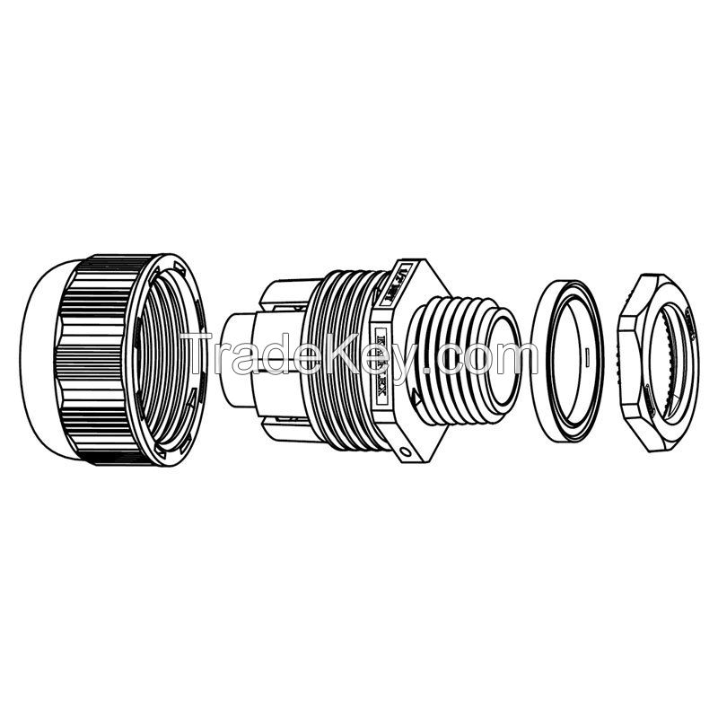 Nylon Fitting, Quick Nut Type, Straight Type (V0 / V2)