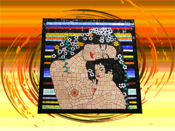Mosaic Klimt Mother & Child