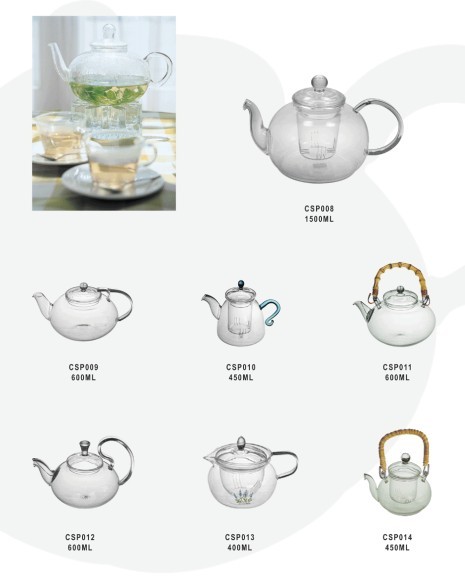 glass teapot