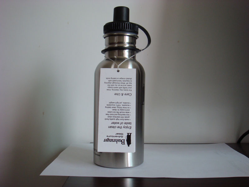 500ml wide-mouth stainless steel sport drinking bottle with sport cap