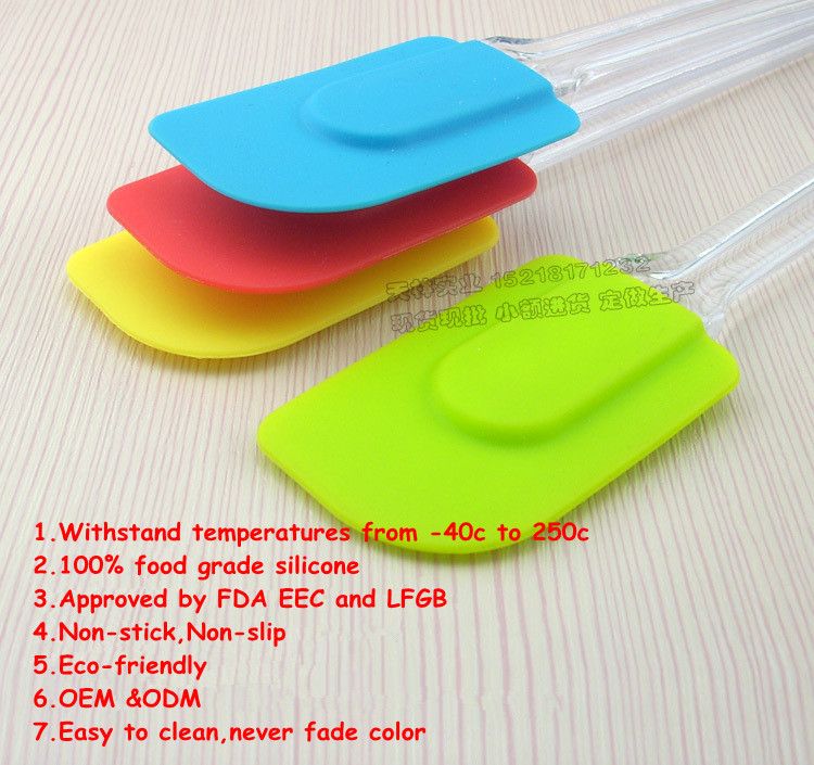 Non-stick silicone spatula set