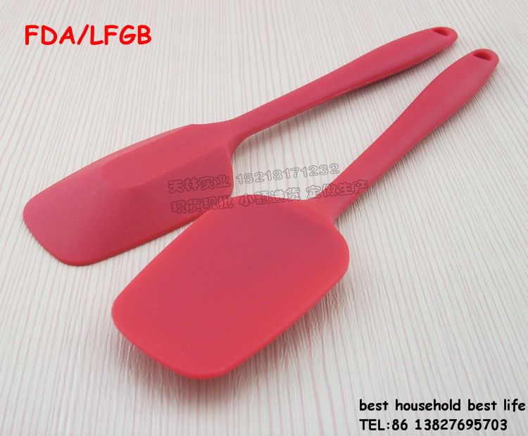 Integrated silicone spatula  turner