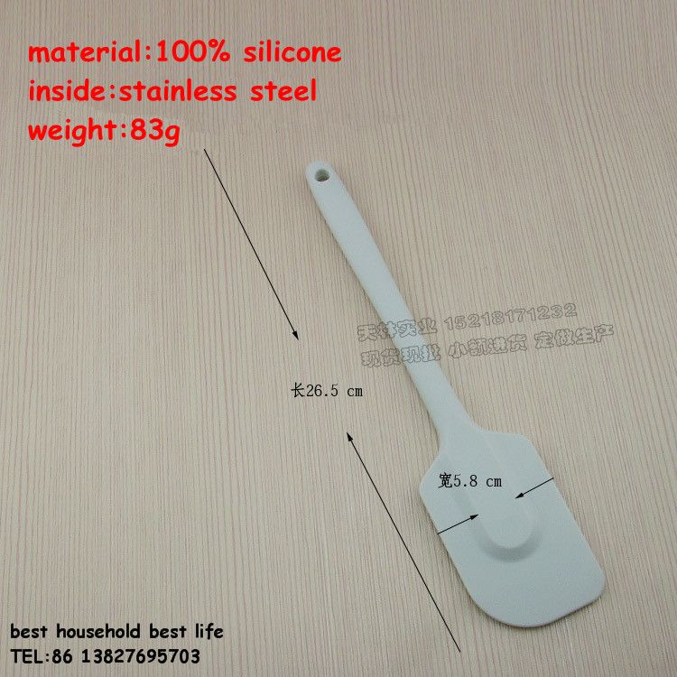 Integrated silicone spatula  turner