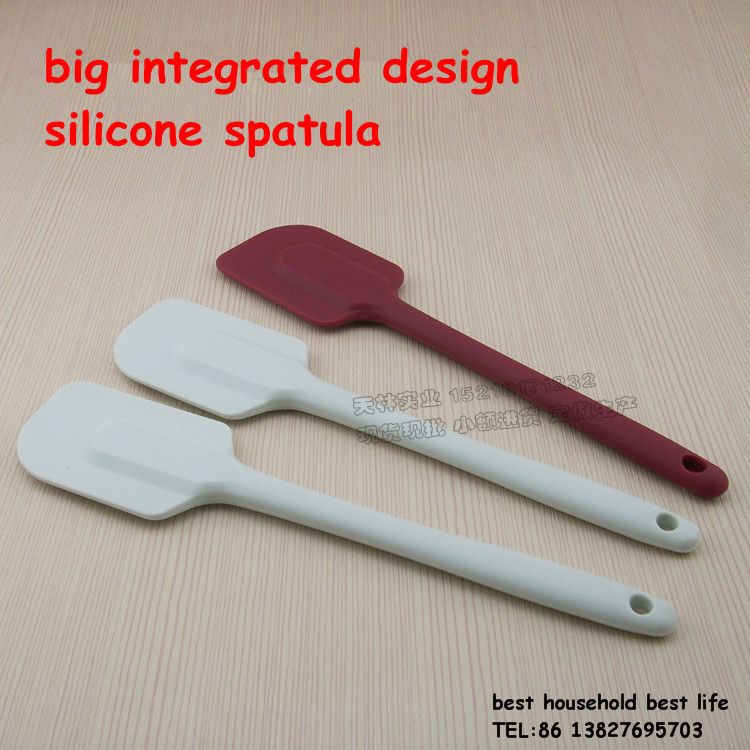 Integrated silicone spatula  turner
