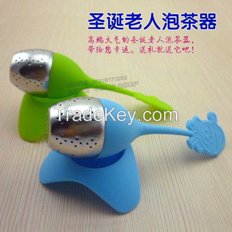 silicone Claus shape tea infuser