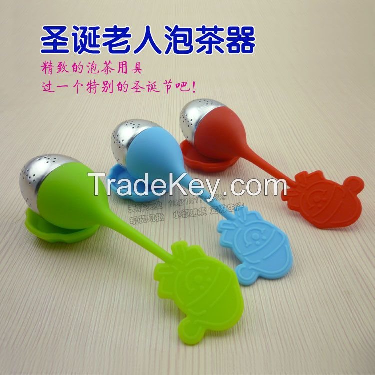 silicone Claus shape tea infuser