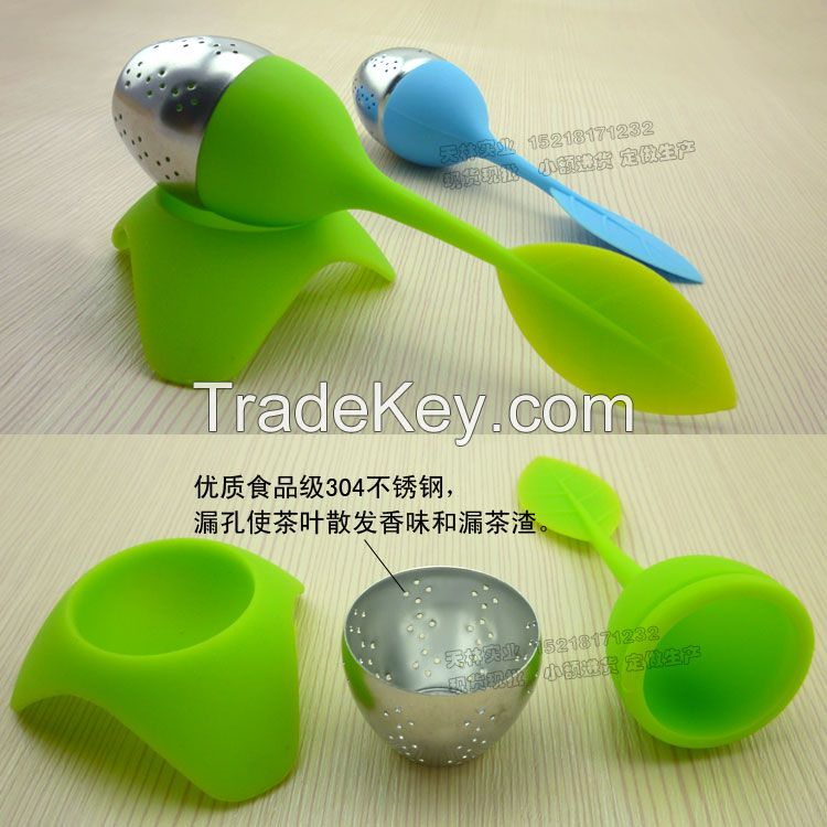 silicone leaf shape tea infuser