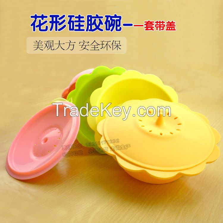 Silicone bowl silicone baby suction bowl