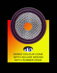 Cone Ass'y (Waved fiber cone with rubber edge)