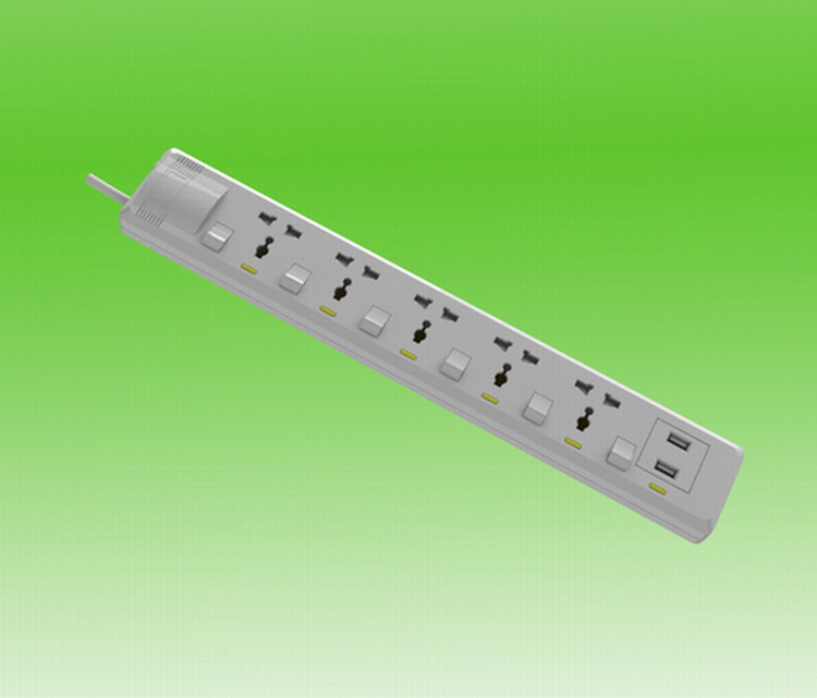 surge protector with USB-charger