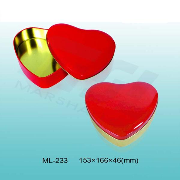 heart shaped tin box