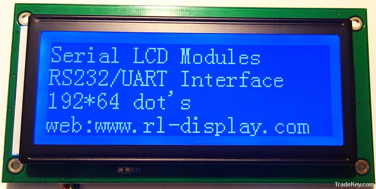 19264 lcd module with RS232/UART interface