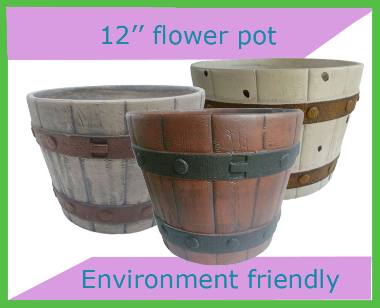 Garden Wooden Flower Pot