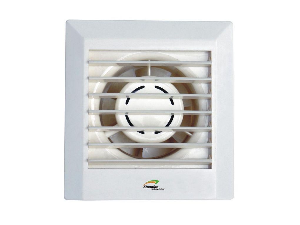 exhaust fan with louver shutter