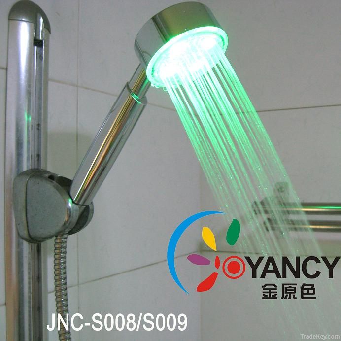 JNC-S008 flashing colorful shower head with led light
